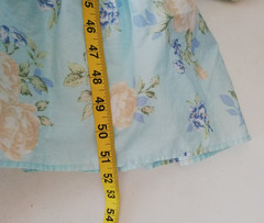 LoveShackFancy Blue Floral Puff Sleeve Dress | Size 6 | Cottage Core