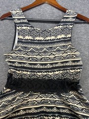 Bailey Girl Women’s Juniors Sleeveless Dress Lace Sheer Waist Size Large