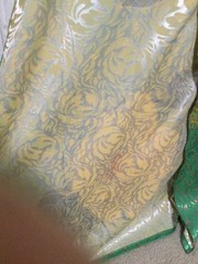 AO DAI PRINTED LUA HAI DUONG VIETNAMESE TRADITIONAL MAXI DRESS SIZE S
