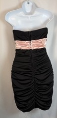 Speechless Strapless Sequin Ruched Cocktail Dress Black Pink Women’s Medium