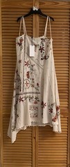 ZARA WOMEN FLORAL EMBROIDERY ASYMMETRIC MIDI DRESS MULTIC/ 5107/079(XS,S,M,L,XL)