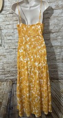 Audrey 3 + 1 Spaghetti Strap Drape Neck Yellow Floral Sundress – JUNIOR Large