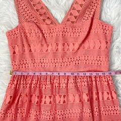 BCBGMaxAzria NWT Camielle Light Coral Lace Dress Size 12