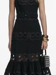 Self-Portrait Summer French Hepburn style lace camisole dress