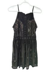 Francesca&rsquo;s Lace Cocktail Dress Size Small Black Cut Out Sexy Dark Romance Goth