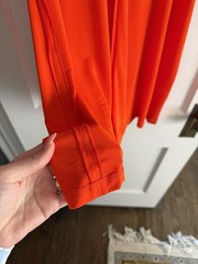 versace 2000s neon orange medusa heads mini dress women’s XS