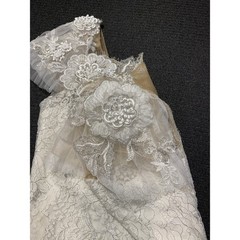 Marchesa Motte Metallic Lace Dress Size 2