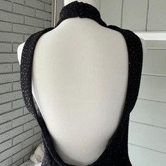 ♡ vintage reggio sparkly halter gown ♡