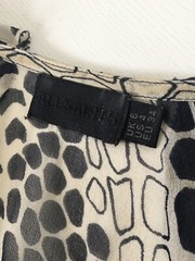 All Saints Giraffe Print Frannie Dress 100% Silk UK 6 WORN ONCE RRP £220