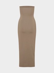 Aritzia Original Contour Enrapture Maxi Tube Dress In Folio Brown Size XS