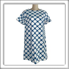 NWT Sailor Sailor Nautical Rope Knot Mini Dress Shirt Sleeve Blue White Size XS