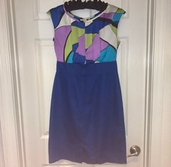 Multicolor Mini Dress, AGB Dress, Size 6