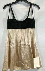 BCBG MaxAzria Women&rsquo;s Brulee Solid Beaded Mini Dress, Baby Doll Size 4