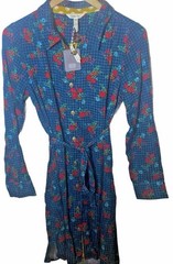 Women&rsquo;s MATILDA JANE Belted Button Down Dress Floral Print Green Small