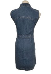 BDG Urban Outfitter Denim Mini Dress Blue Y2K Button Up Cowgirl Western Size S