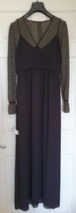 Michael Kors Maxi IVY long floral patterned lined long sleeve dress size 4