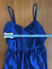 Roxy Royal Cobalt Blue Mini Smocked Cami Dress Size XS