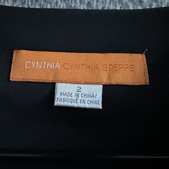 Cynthia Cynthia Steffe Womens Dress Black Size 2 Side Zip Polyester Blend