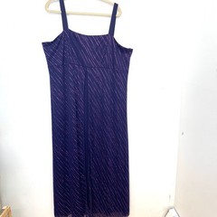 California Concepts Purple Glitter Maxi Dress Plus Size 24 Y2K Evening Gown USA