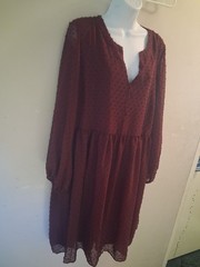 Lane Bryant RB CF Slit Stand Collar Swing Dress. New with Tags Size 14