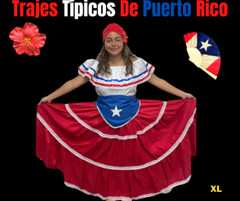 TRAJES TÍPICOS DE PUERTO RICO 🇵🇷 🇵🇷 , Tipica Puerto Rico Estrella 3 PC.