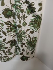 AGB Dress Size 14 White With Floral Print 97% Cotton 3% Spandex