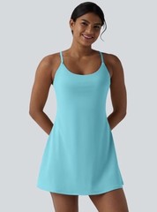 Halara SoftlyZero™ Plush Backless Active Dress Easy Peezy Edition XL , NWT Blue