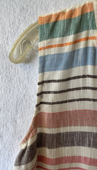 Chelsea & Theodore Dress Womens 8 Striped Fringe Trim Sleeveless Cotton Boho