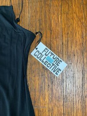 NWT Future Collective Gabriella Karefa-Johnson S Black Strap Long Dress