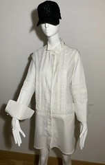 Burberry White Macrame Lace Dress UK10 New