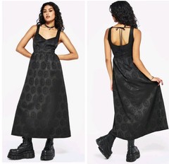 Disturbia NWT Semine Celestial Print Witchy Midi Dress Size 14 Alt, Statement