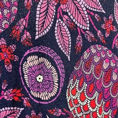 Tommy Bahama Pineapple Flutter Sleeve Dress Purple Navy Pink Women&rsquo;s Size Small