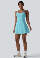 Halara SoftlyZero™ Plush Backless Active Dress Easy Peezy Edition XL , NWT Blue