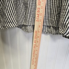 Lilly Rose Striped LS Dress Small Fairy Classy Business Button Up