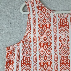 Chico&rsquo;s Womens Size 3 Large Boho Casual Shift Dress Sleeveless Tribal