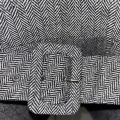Self Portrait Herringbone Flared Belted Mini Dress in Grey New Size 2 $570