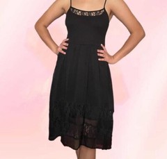 Y2K Women’s Mudd Whimsygoth Mini Lace Overlay Goth Witchy Slip Dress Size L