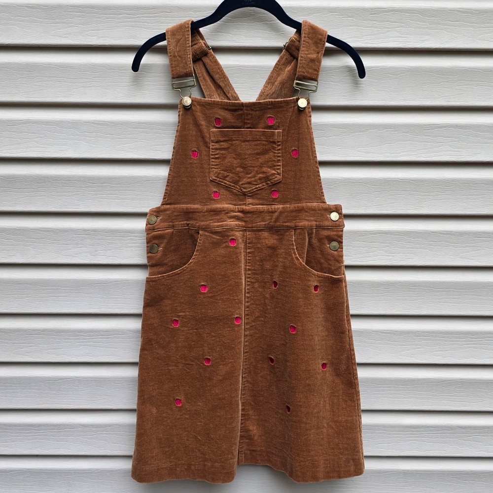 Kiel James Patrick Apple Picking Collection Corduroy Jumper Dress M Brown Cottag