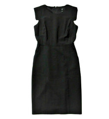 NWT J.Crew Resume Sheath in Black Italian Stretch Wool Dress 4 $228