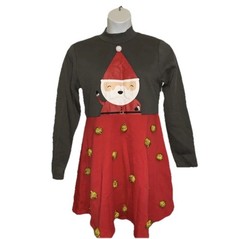 NEW Mighty Fine Santa Pom Pom Long Sleeve Ugly Sweatshirt Dress Size XL