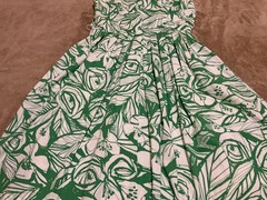 Teri Jon Rickie Freeman Fit & Flare Dress 97%Cotton 3%Spandex Floral Print Sz.10