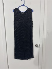 Creative Creations 100% Silk Dress Beads & Sequins Beautiful Medium