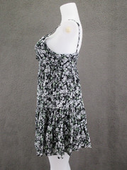 BP. Women’s Mini Dress M Black White Floral 100% Cotton #4633