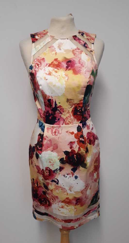 Warehouse Floral Cotton Dress Size 6 BNWT