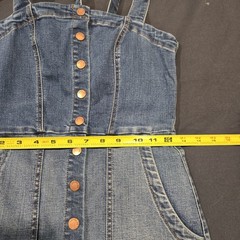 LEVEL 99 Claire Denim Snap Midi Dress Size XS EUC Western Cowgirl Country NFR
