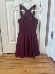 Lulu&rsquo;s XXS Burgundy dress- worn once