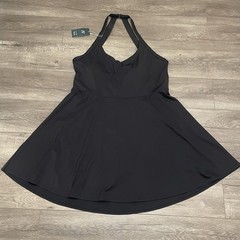 Halara Backless Cut Out Twisted Side Pocket 2-in-1 Mini Barre Ballet Dance Dress