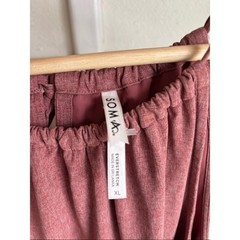 SOMA Dress Ever Stretch Travel Built in Bra Halter Midi Pink Rose XL