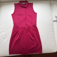 Kjus Stella Golf Dress Size S /36 Magenta Sleeveless, Excellent, 35” length