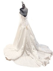 NWT JASMINE Candlelight Strapless Chapel Train Bridal Gown
